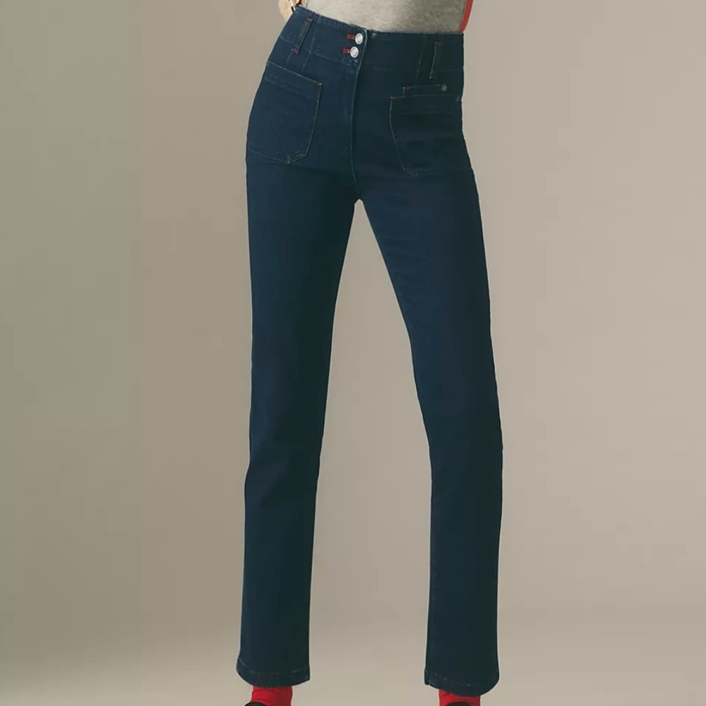 NWT Maeve June High Slim leg jeans ANTHRO